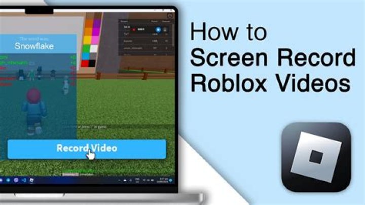 How to screen record roblox
