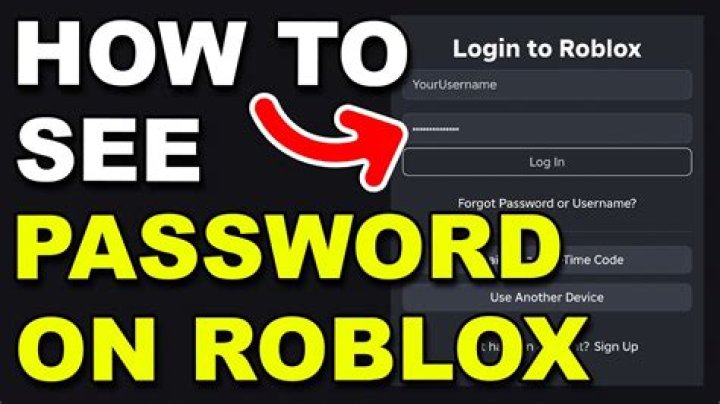 How to see roblox password