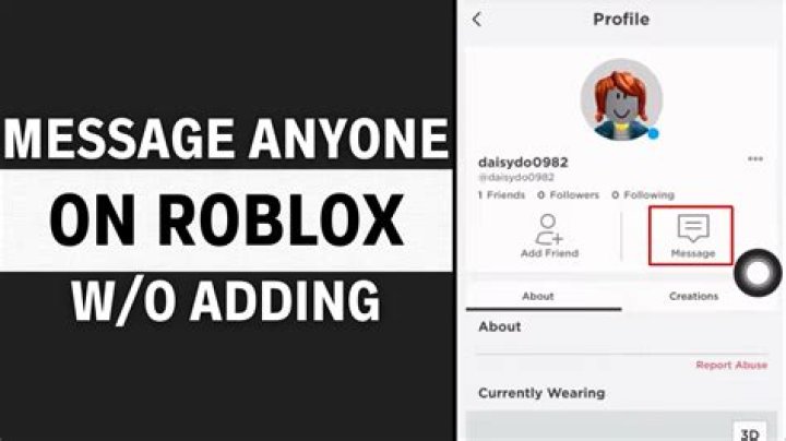 How to send a message on roblox