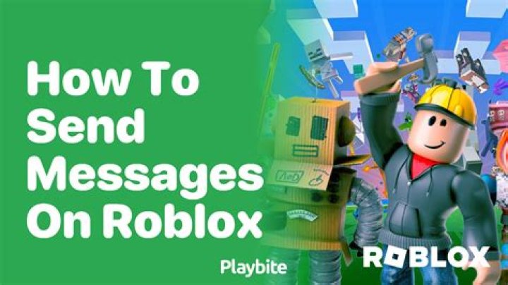 How to send messages in roblox
