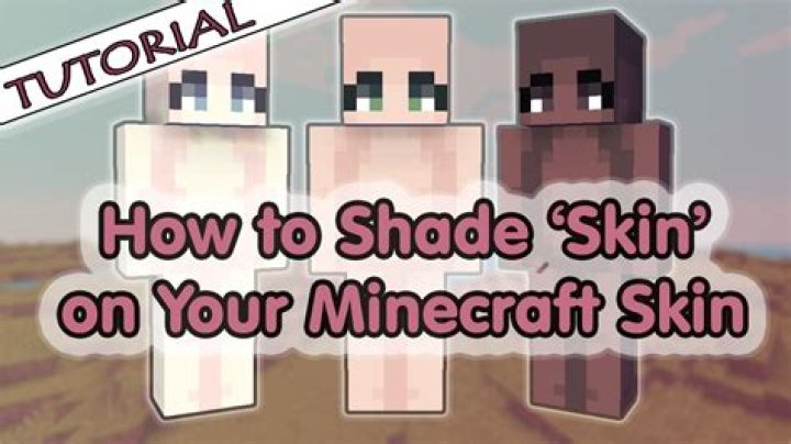 How to shade minecraft skins