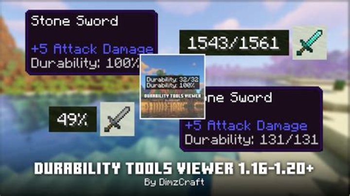 How to show durability in minecraft