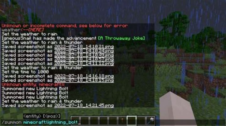 How to smite someone in minecraft