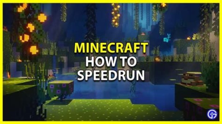 How to speed run minecraft