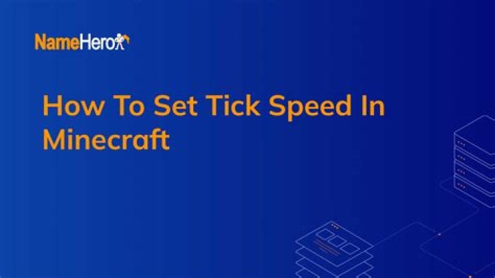 How to speed up tick speed in minecraft