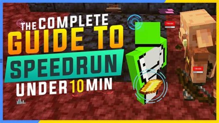 How to speedrun minecraft