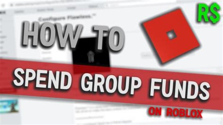 How to spend group funds on roblox