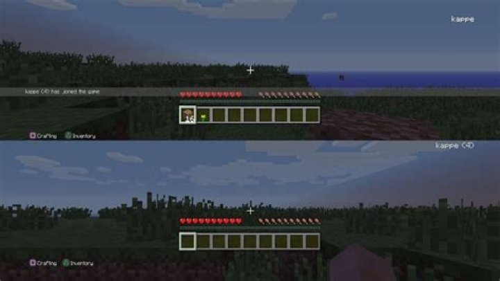 How to split screen minecraft