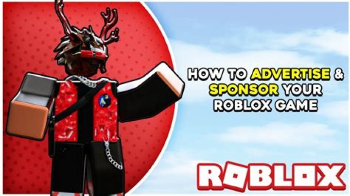 How to sponsor games on roblox