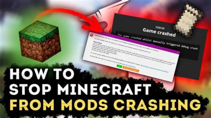 How to stop minecraft from crashing with mods