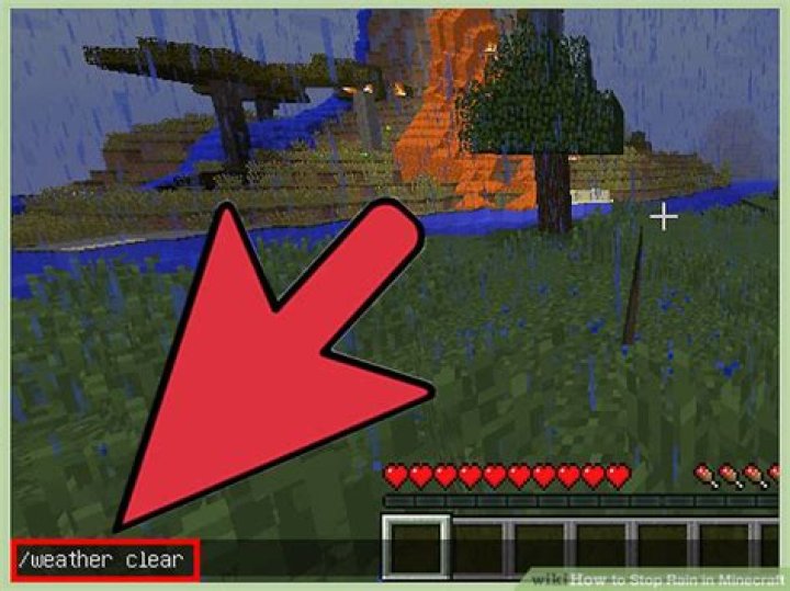 How to stop rain in minecraft