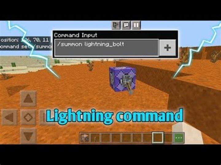 How to summon lightning in minecraft
