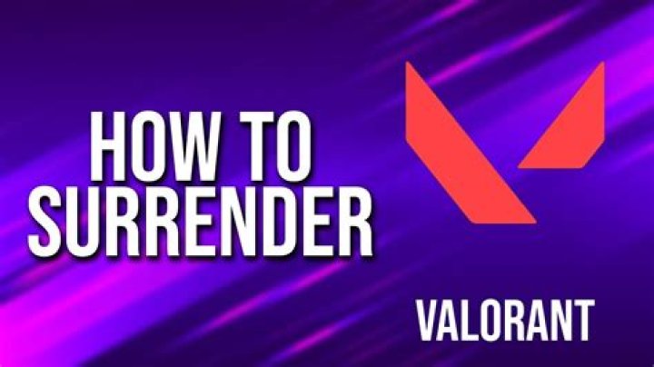 How to surrender valorant