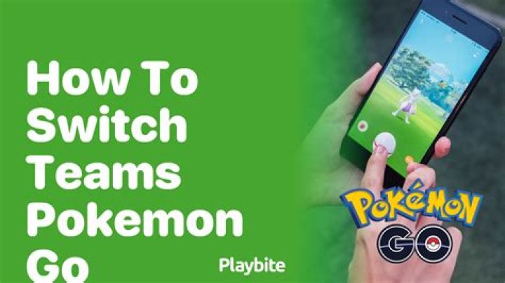 How to switch teams pokemon go