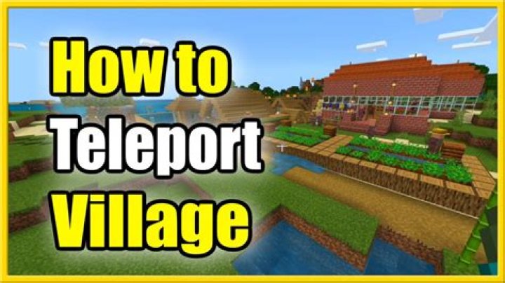 How to teleport to a village in minecraft