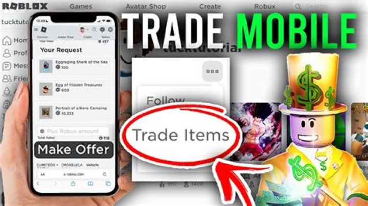 How to trade roblox mobile