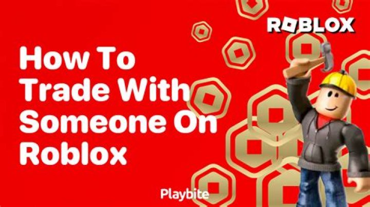 How to trade with someone on roblox