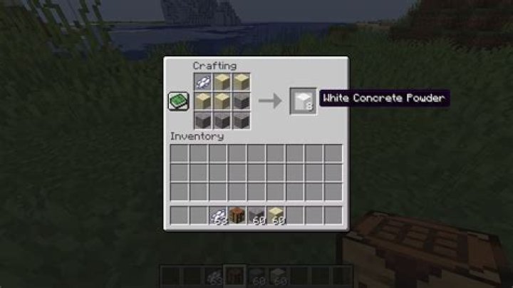 How to turn concrete powder into concrete minecraft