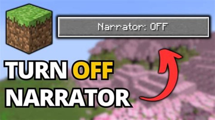 How to turn minecraft narrator off