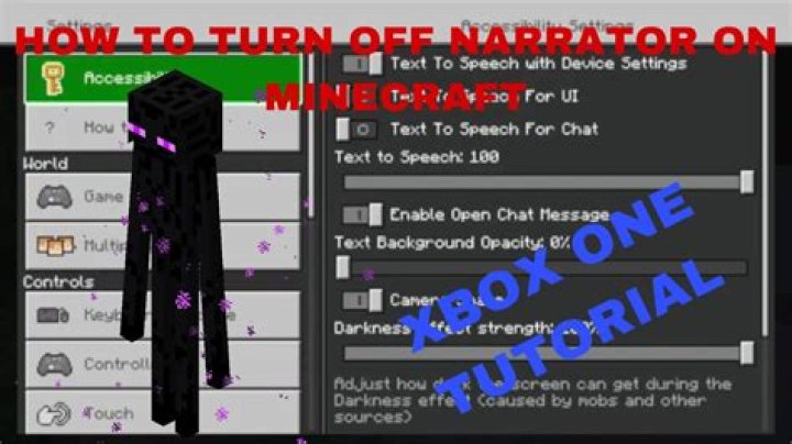 How to turn off narrator on minecraft xbox