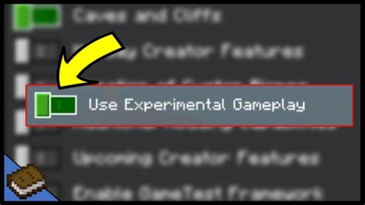 How to turn on experimental gameplay in minecraft