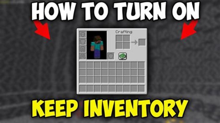 How to turn on keep inventory in minecraft