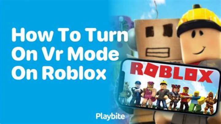 How to turn on vr mode on roblox