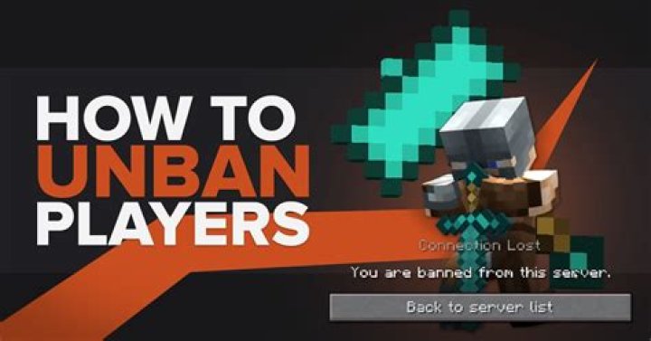 How to unban players in minecraft