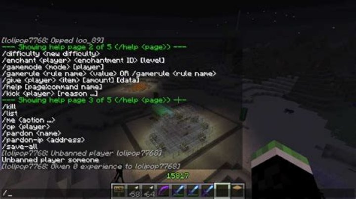 How to unban someone from a minecraft server