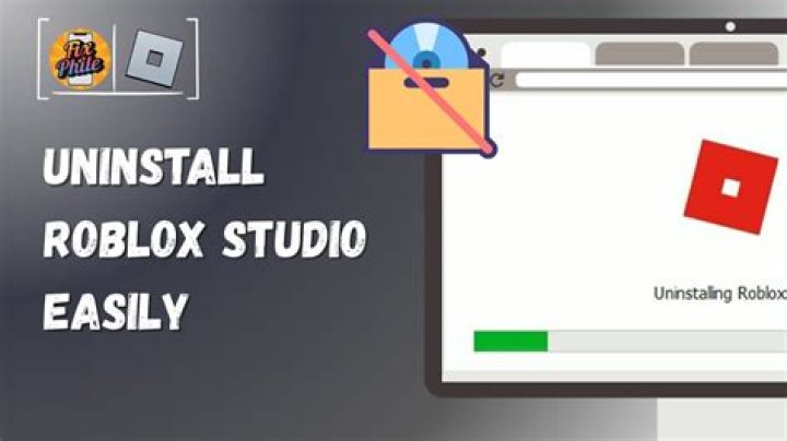 How to uninstall roblox studio