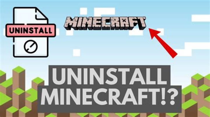 How to unistall minecraft