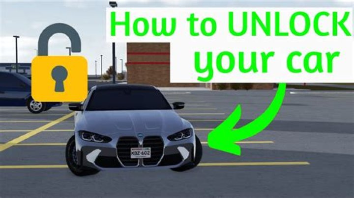 How to unlock your car in greenville roblox