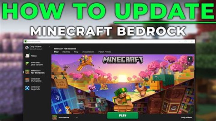 How to update minecraft bedrock 1.18