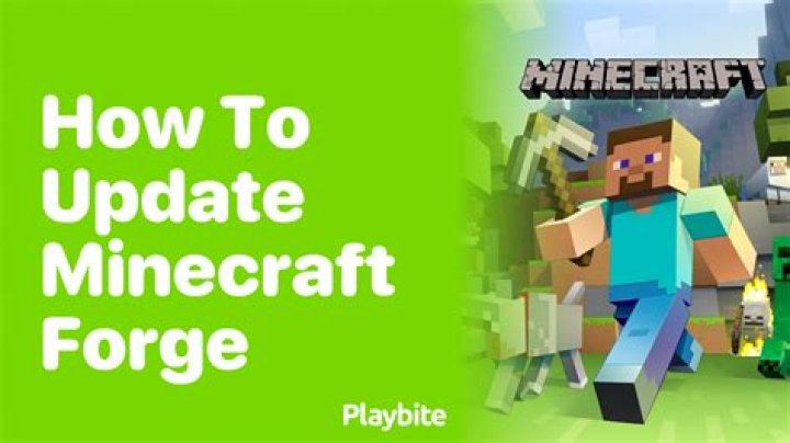 How to update minecraft forge