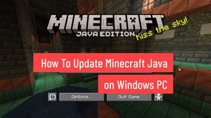 How to update minecraft java