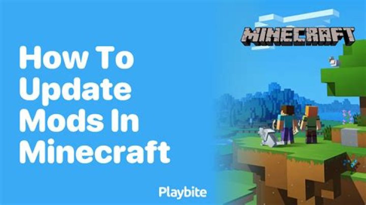 How to update mods minecraft