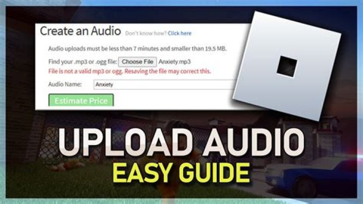 How to upload audio to roblox for free