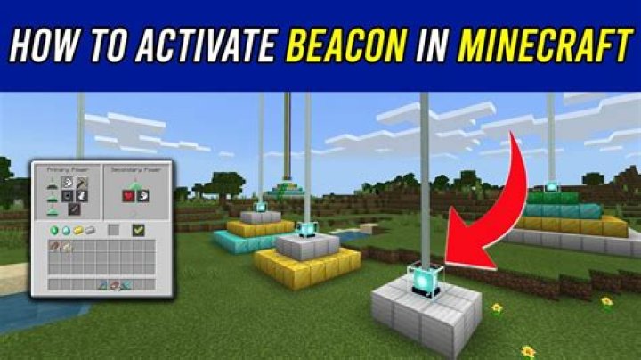 How to use a beacon in minecraft pe