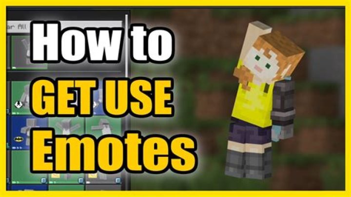 How to use emotes in minecraft