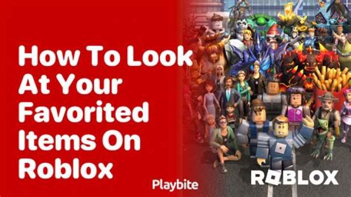 How to view your favorited items on roblox
