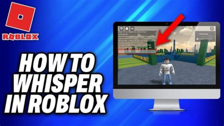 How to whisper roblox