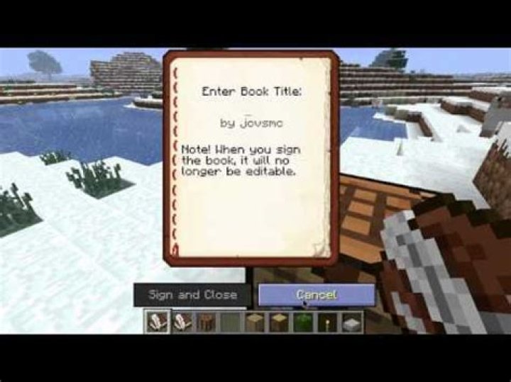 How to write in books minecraft