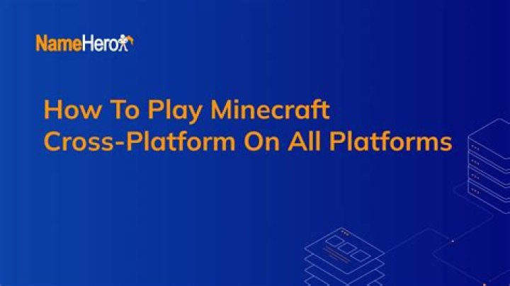 Minecraft cross platform how to