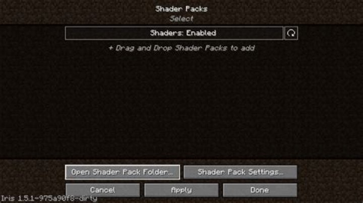 Minecraft how to add shaders