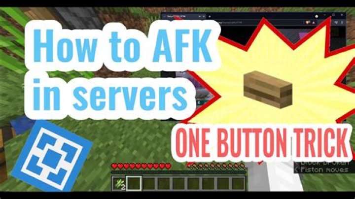 Minecraft how to afk