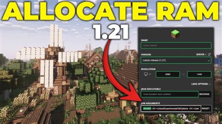 Minecraft how to allocate ram