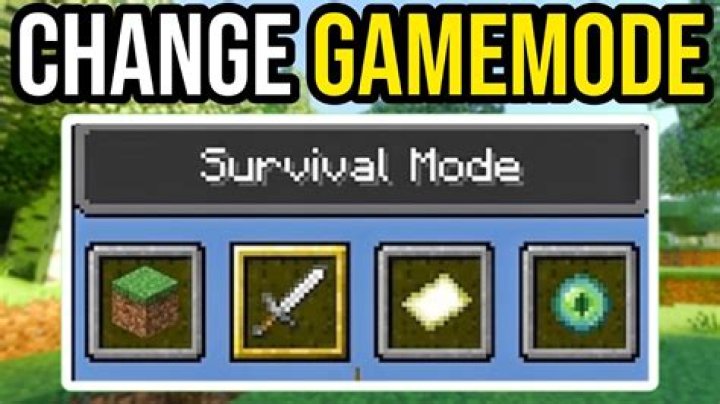 Minecraft how to change modes