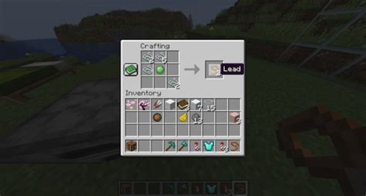 Minecraft how to craft lead