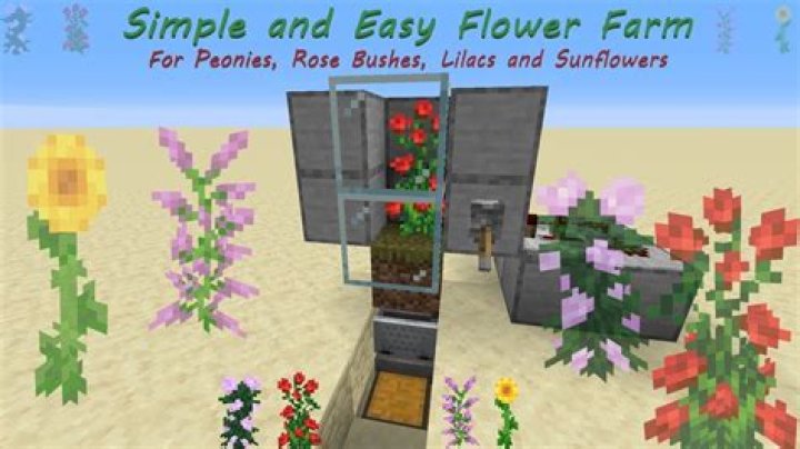 Minecraft how to farm flowers