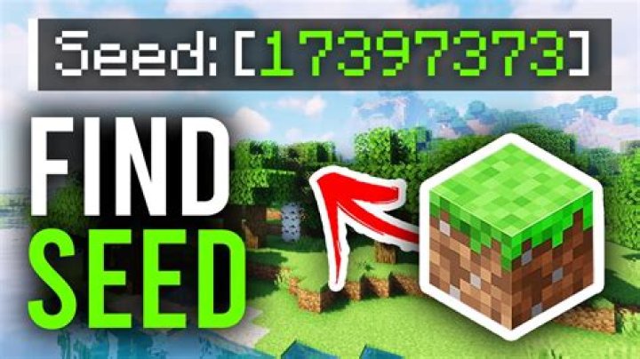 Minecraft how to find your seed